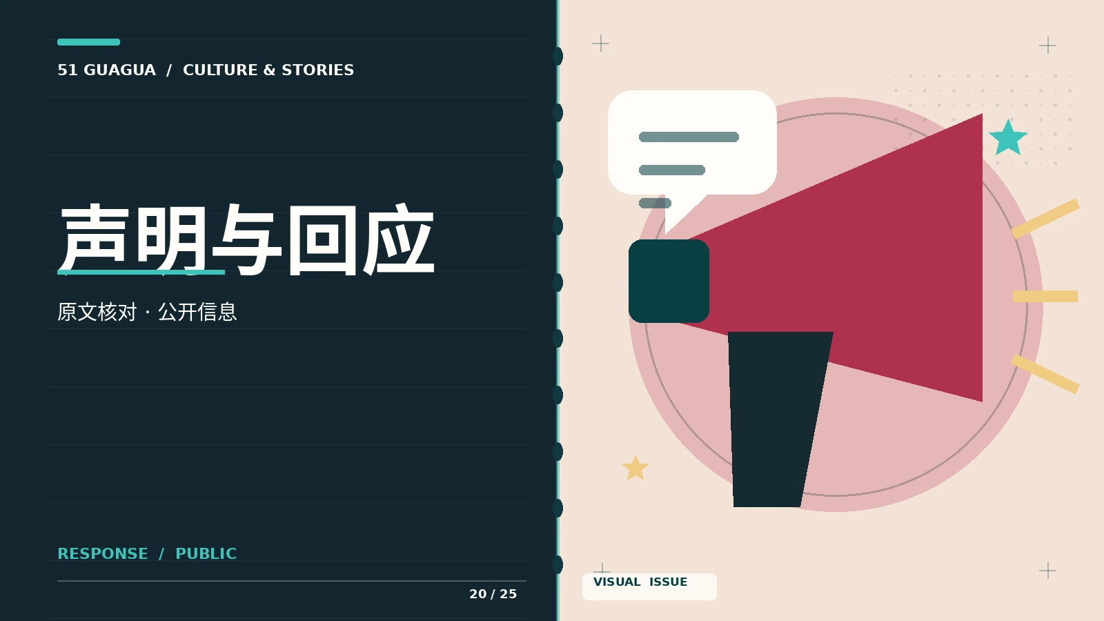 声明与回应专题画面
